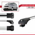 Toyota Corolla Verso (E120) 2001-2004 Arası ile Uyumlu ACE-1 Ara Atkı Tavan Barı Gri 2 Adet