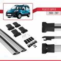 Peugeot Bipper 2008-2017 Arası ile Uyumlu FLY Model Ara Atkı Tavan Barı Gri 2 Adet