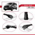 Renault Trafic 3 (X82) 2015 ve Sonrası ile Uyumlu ACE-1 Ara Atkı Tavan Barı Siyah 4 Adet