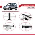 Mitsubishi Pajero (V60) 3 Kapı 1999-2006 Arası ile Uyumlu BASIC Model Ara Atkı Tavan Barı Gri 2 Adet