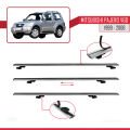 Mitsubishi Pajero (V60) 3 Kapı 1999-2006 Arası ile Uyumlu BASIC Model Ara Atkı Tavan Barı Gri 2 Adet