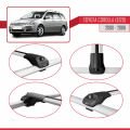 Toyota Corolla 9 (E120) SW 2000-2006 Arası ile Uyumlu ACE-1 Ara Atkı Tavan Barı Gri 2 Adet