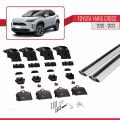 Toyota Yaris Cross 2020-2023 Arası ile Uyumlu ACE-2 Model Ara Atkı Tavan Barı Gri 2 Adet