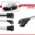 BMW 5 Serisi (E39) Touring 1997-2003 Arası ile Uyumlu ACE-1 Ara Atkı Tavan Barı Gri 2 Adet