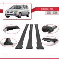 Pontiac Vibe 2003-2008 Arası ile Uyumlu FLY Model Ara Atkı Tavan Barı Siyah 3 Adet