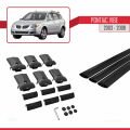 Pontiac Vibe 2003-2008 Arası ile Uyumlu FLY Model Ara Atkı Tavan Barı Siyah 3 Adet
