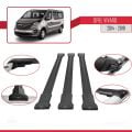 Opel Vivaro B 2014-2019 Arası ile Uyumlu FLY Model Ara Atkı Tavan Barı Siyah 3 Adet