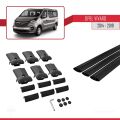 Opel Vivaro B 2014-2019 Arası ile Uyumlu FLY Model Ara Atkı Tavan Barı Siyah 3 Adet
