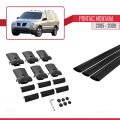 Pontiac Montana 2005-2009 Arası ile Uyumlu FLY Model Ara Atkı Tavan Barı Siyah 3 Adet