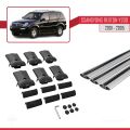 Ssangyong Rexton (Y200) 2001-2005 Arası ile Uyumlu FLY Model Ara Atkı Tavan Barı Gri 3 Adet