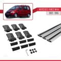 Mercedes Vaneo (W414) 2002-2005 Arası ile Uyumlu FLY Model Ara Atkı Tavan Barı Gri 3 Adet