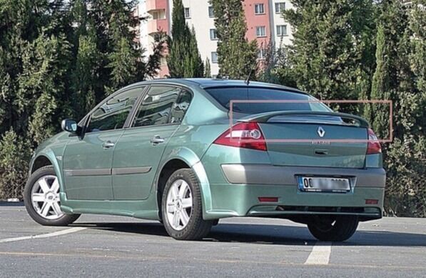 Renault Megane 2 Uyumlu Yedek Parça Yüksek Spoiler
