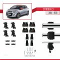 Citroen C1 (AB40) 2014-2021 Arası ile Uyumlu ACE-4 Ara Atkı Tavan Barı Gri 2 Adet