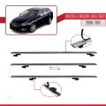 Mazda 6 II (GZ) Wagon 2008-2012 Arası ile Uyumlu BASIC Model Ara Atkı Tavan Barı Gri 3 Adet