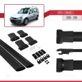 Opel Combo C 2001-2011 Arası ile Uyumlu FLY Model Ara Atkı Tavan Barı Siyah 2 Adet
