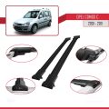 Opel Combo C 2001-2011 Arası ile Uyumlu FLY Model Ara Atkı Tavan Barı Siyah 2 Adet