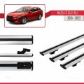 Mazda 6 III (GJ1/GL) 2013-2022 Arası ile Uyumlu BASIC Model Ara Atkı Tavan Barı Gri 3 Adet