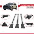 Toyota RAV4 Adventure 2019-2024 Arası ile Uyumlu FLY Model Ara Atkı Tavan Barı Gri 3 Adet