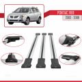 Pontiac Vibe 2003-2008 Arası ile Uyumlu FLY Model Ara Atkı Tavan Barı Gri 3 Adet