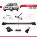 Pontiac Vibe 2003-2008 Arası ile Uyumlu FLY Model Ara Atkı Tavan Barı Gri 3 Adet