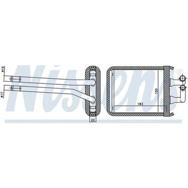 Kia Picanto 1.0 1.1 CRDI 2004 Sonrası Kalorifer Radyatörü Brazing MT AT 183X150 Mm