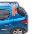 Peugeot 207 Uyumlu Yedek Parça Spoiler Boyalı Fiber