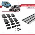 Ford Transit/Tourneo Courier Post-Facelift 2018-2022 Arası ile Uyumlu FLY Model Ara Atkı Tavan Barı Gri 3 Adet