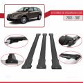 Alfa Romeo 156 (T932) Crosswagon 2003-2007 Arası ile Uyumlu FLY Model Ara Atkı Tavan Barı Siyah 3 Adet