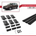 Alfa Romeo 156 (T932) Crosswagon 2003-2007 Arası ile Uyumlu FLY Model Ara Atkı Tavan Barı Siyah 3 Adet