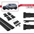 Mercedes GLE Class 4 (V167) 2019 ve Sonrası ile Uyumlu FLY Model Ara Atkı Tavan Barı Siyah 2 Adet