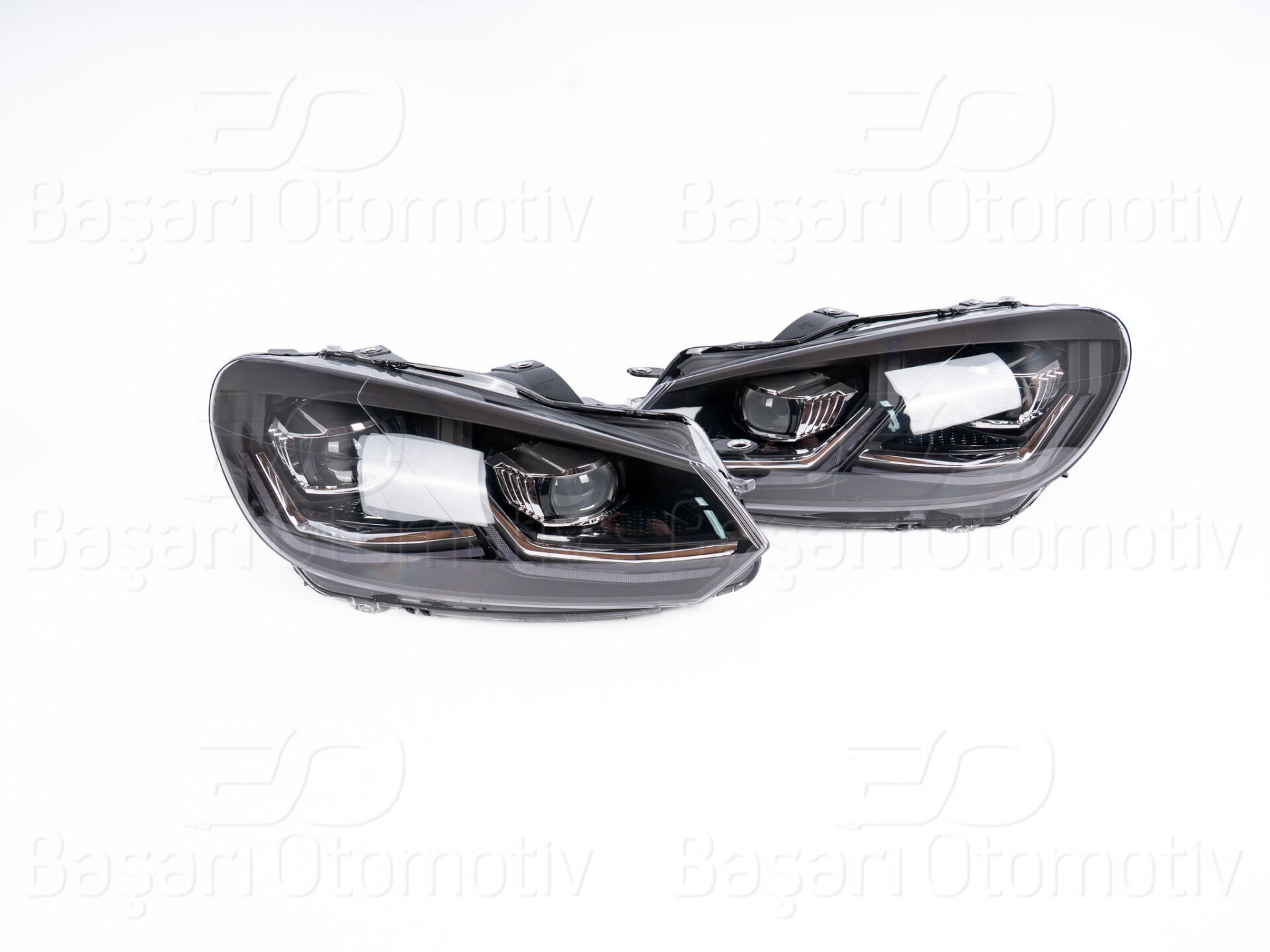 Volkswagen Golf 6 2008-2013 Far Seti Sol Sağ (Çift Mercek) J LED
