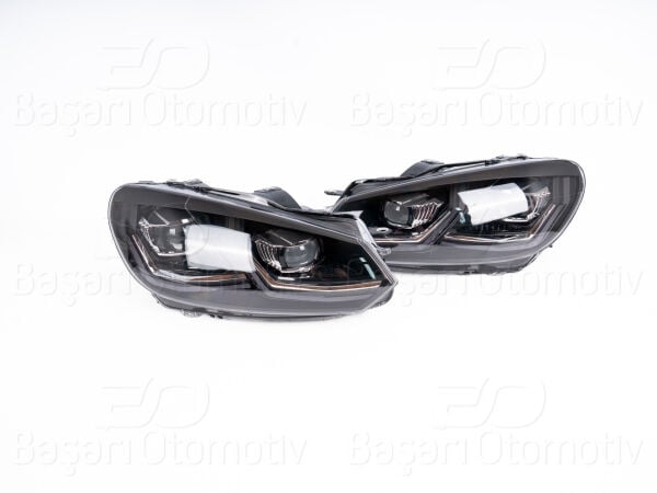 Volkswagen Golf 6 2008-2013 Far Seti Sol Sağ (Çift Mercek) J LED
