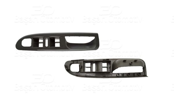 Volkswagen Passat B6 2005-2011 Uyumlu Ön Dörtlü Gri Cam Düğme Çerçevesi