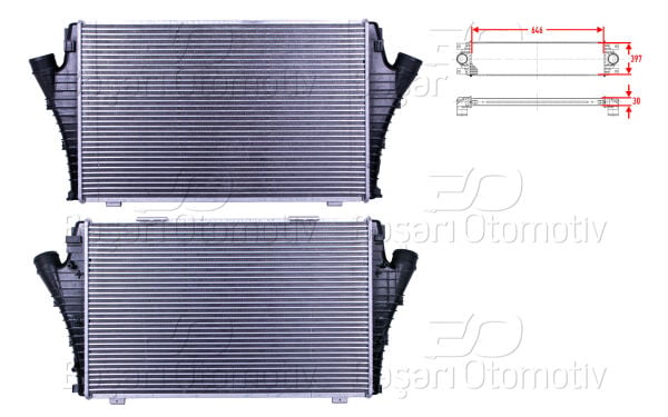 Opel Signum Vectra C 2004> Turbo Radyatörü (Intercooler)