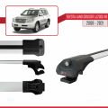 Toyota Land Cruiser V8 (J200) 2008-2021 Arası ile Uyumlu ACE-1 Ara Atkı Tavan Barı Gri 3 Adet