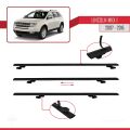 Lincoln MKX (U388) 2007-2015 Arası ile Uyumlu BASIC Model Ara Atkı Tavan Barı Siyah 3 Adet