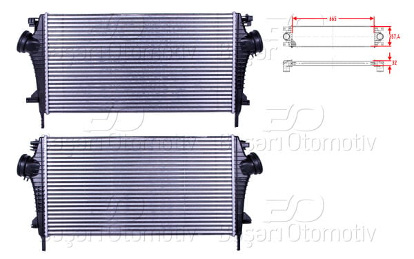 Opel Insignia 2008-2017 Turbo Radyatörü (Intercooler)