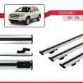 Lincoln MKX (U388) 2007-2015 Arası ile Uyumlu BASIC Model Ara Atkı Tavan Barı Gri 3 Adet