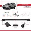Nissan Rogue 2 (T32) 2014-2020 Arası ile Uyumlu FLY Model Ara Atkı Tavan Barı Gri 2 Adet