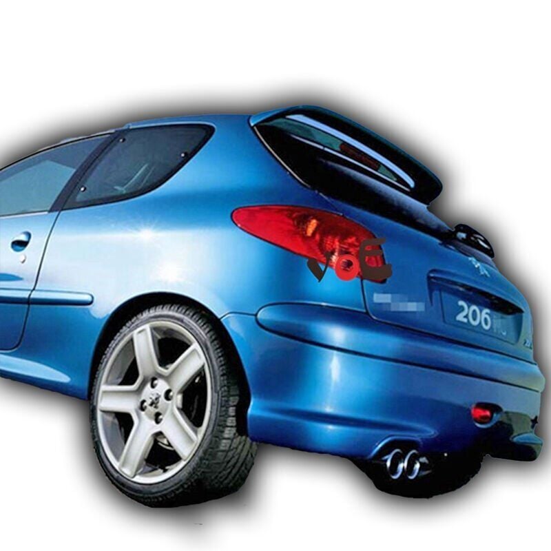 Peugeot 206 Uyumlu Yedek Parça Spoiler Boyalı Fiber