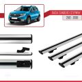 Dacia Sandero Stepway 2 2012-2020 Arası ile Uyumlu BASIC Model Ara Atkı Tavan Barı Gri 3 Adet