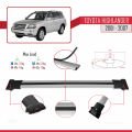 Toyota Highlander 2001-2007 Arası ile Uyumlu FLY Model Ara Atkı Tavan Barı Gri 3 Adet