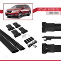 Nissan Pathfinder 4 (R52) 2013-2020 Arası ile Uyumlu FLY Model Ara Atkı Tavan Barı Siyah 2 Adet