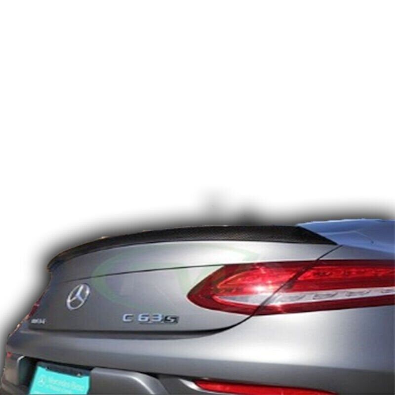 Mercedes W205 Uyumlu Yedek Parça Coupe Spoiler Boyalı Fiber