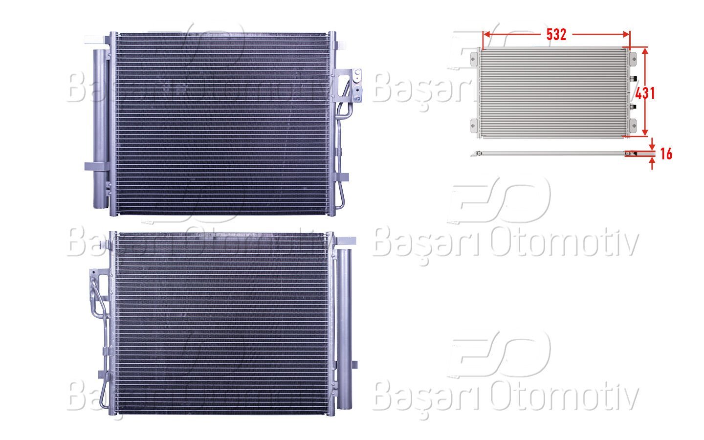 Hyundai Santa Fe 2006-2012 Klima Radyatörü