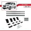Opel Combo E Life 2019-2022 Arası ile Uyumlu BASIC Model Ara Atkı Tavan Barı Gri 2 Adet
