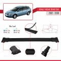 Renault Megane Grand Tour 2002-2008 Arası ile Uyumlu FLY Model Ara Atkı Tavan Barı Siyah 3 Adet