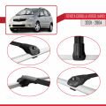 Toyota Corolla Verso (E120) 2001-2004 Arası ile Uyumlu ACE-1 Ara Atkı Tavan Barı Siyah 3 Adet