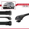 Toyota Corolla Verso (E120) 2001-2004 Arası ile Uyumlu ACE-1 Ara Atkı Tavan Barı Siyah 3 Adet