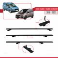 Ford Transit/Tourneo Courier Post-Facelift 2018-2022 Arası ile Uyumlu BASIC Model Ara Atkı Tavan Barı Siyah 2 Adet